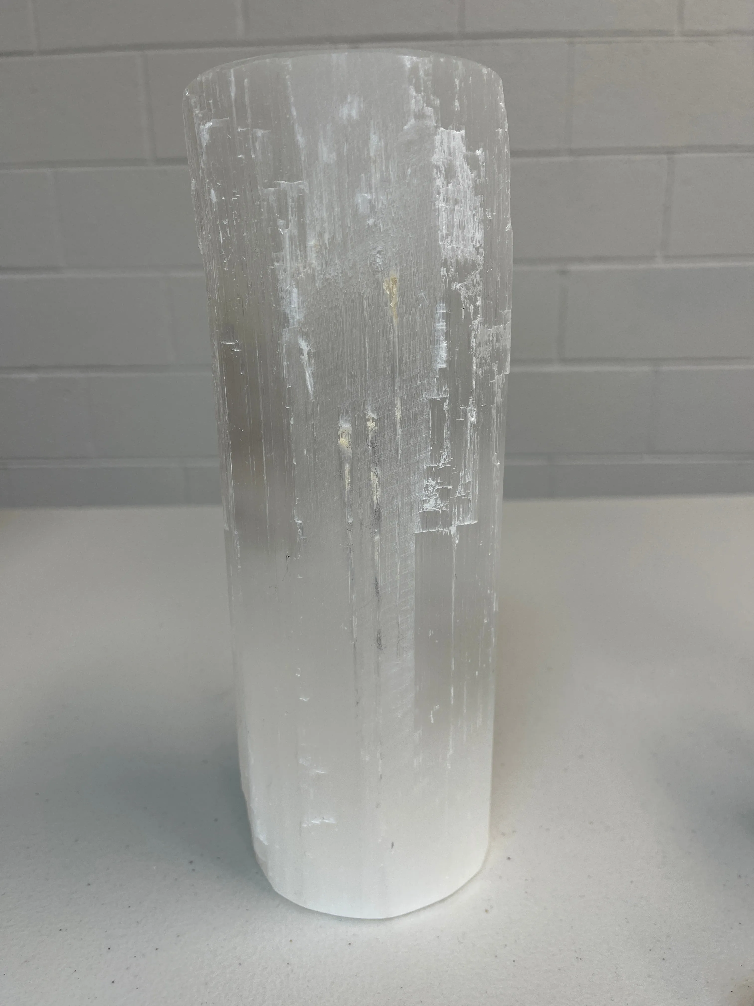10” Selenite Lamp Flat Top