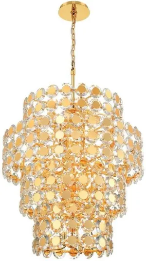 24 Light Chandelier in Glam Style-45 inches Tall and 31.5 inches Wide 79-Bel-5037522