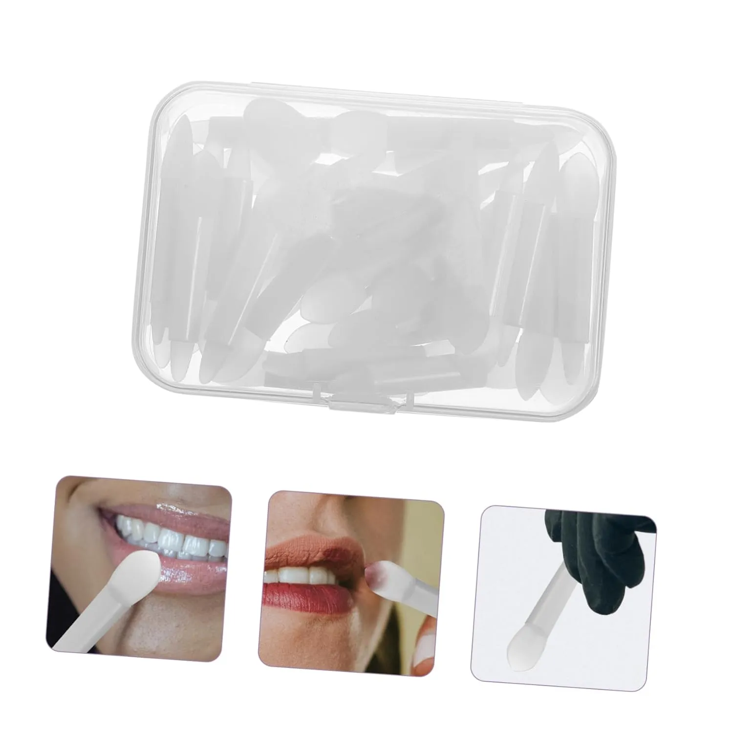 3sets Creative Lip Brush Silicone Lipstick Applicator Makeup Tool for Precision Application Portable and Easy to Use for Women and Girls Convenient Storage for Makeup