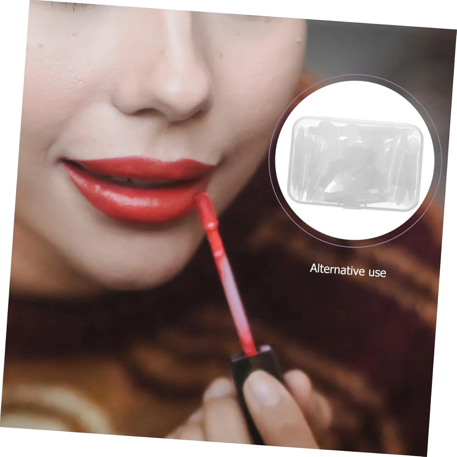 3sets Creative Lip Brush Silicone Lipstick Applicator Makeup Tool for Precision Application Portable and Easy to Use for Women and Girls Convenient Storage for Makeup