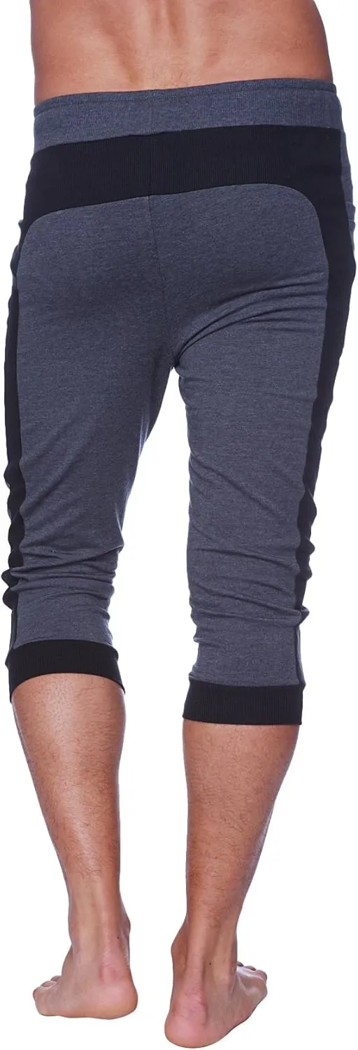 4-rth Men's Transition Cuffed Yoga Jogger Pant Modal French Terry Made in America Caliifornia Stretch Fit European Style