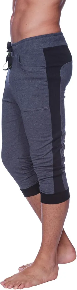 4-rth Men's Transition Cuffed Yoga Jogger Pant Modal French Terry Made in America Caliifornia Stretch Fit European Style