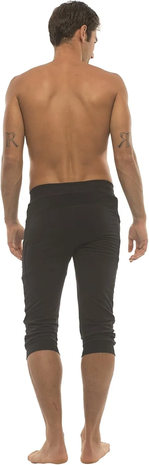 4-rth Men's Transition Cuffed Yoga Jogger Pant Modal French Terry Made in America Caliifornia Stretch Fit European Style