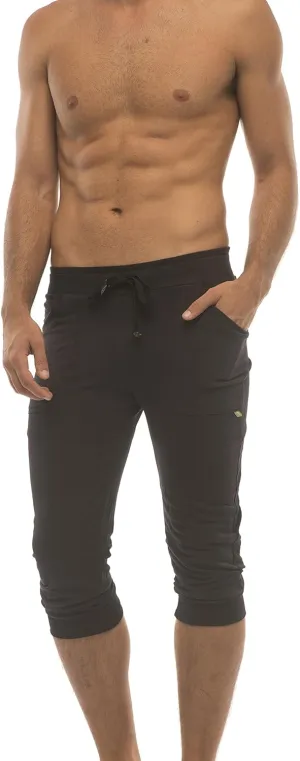 4-rth Men's Transition Cuffed Yoga Jogger Pant Modal French Terry Made in America Caliifornia Stretch Fit European Style