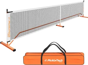 4.0 Slim Version Portable Pickleball Nets Outdoor Game 22 FT Pickleball Net-USAPA Regulation Size-Pickle Ball Net System with Carrying Bag for Driveway