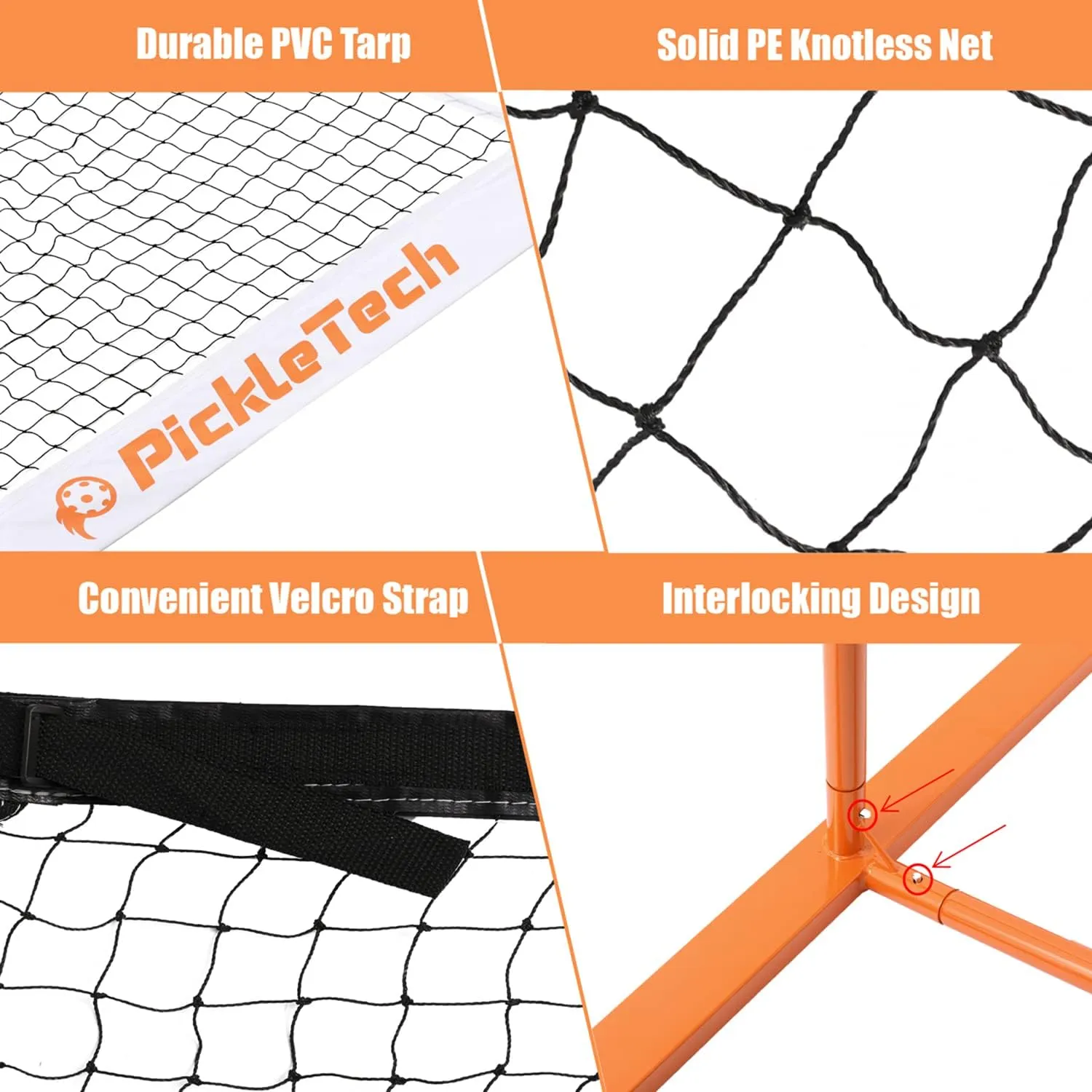 4.0 Slim Version Portable Pickleball Nets Outdoor Game 22 FT Pickleball Net-USAPA Regulation Size-Pickle Ball Net System with Carrying Bag for Driveway