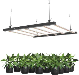 720W LED Grow Light 2.81 μmol/J Efficiency Dimmable Full Spectrum UV/IR Enhanced Grow Lamp for 4x4 5x5 ft Grow Tent Greenhouse Vertical Farms, and hydroponics
