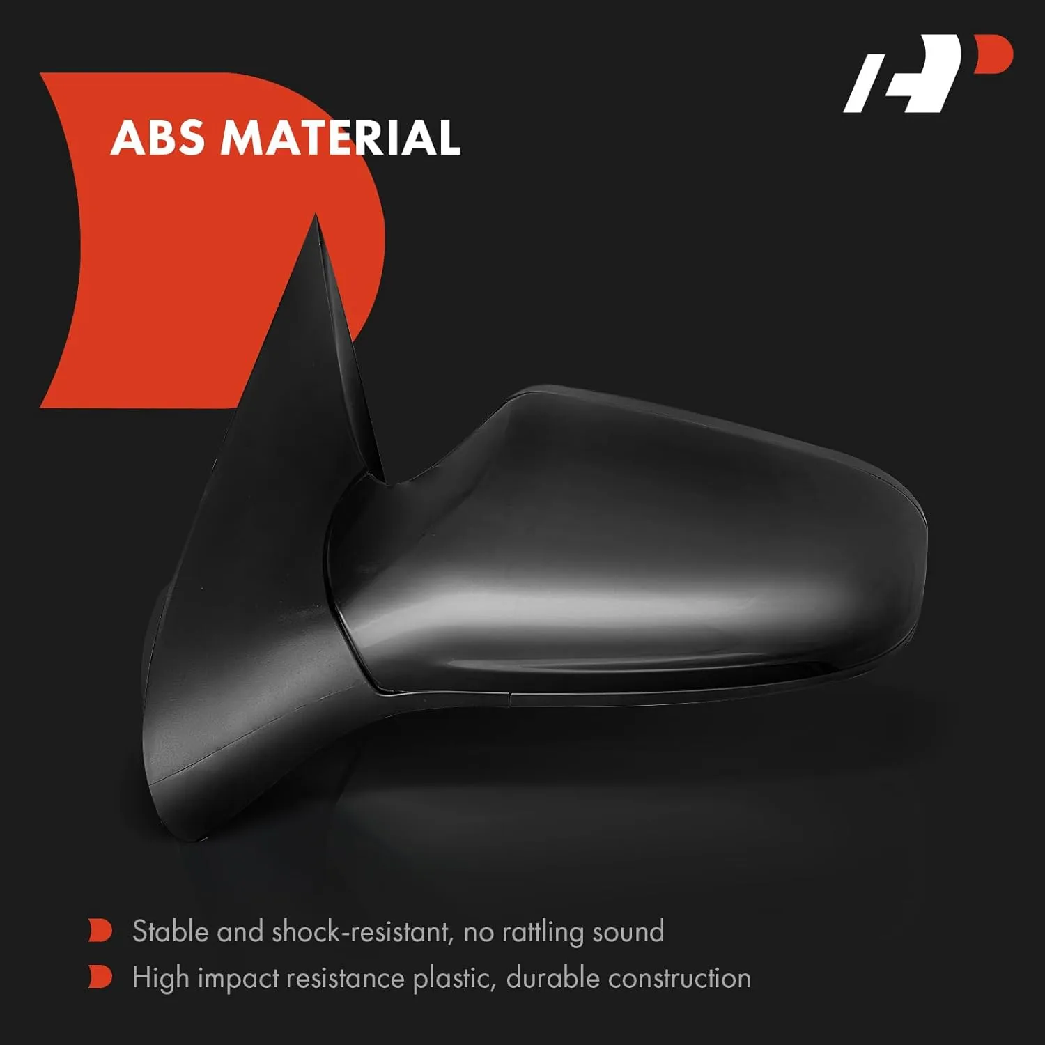 A-Premium Driver Side Power Door Mirror - Compatible with Saturn Astra 2008-2009 - Heated Manual Folding Black Outside Rear View Mirror - Replace# 13253341