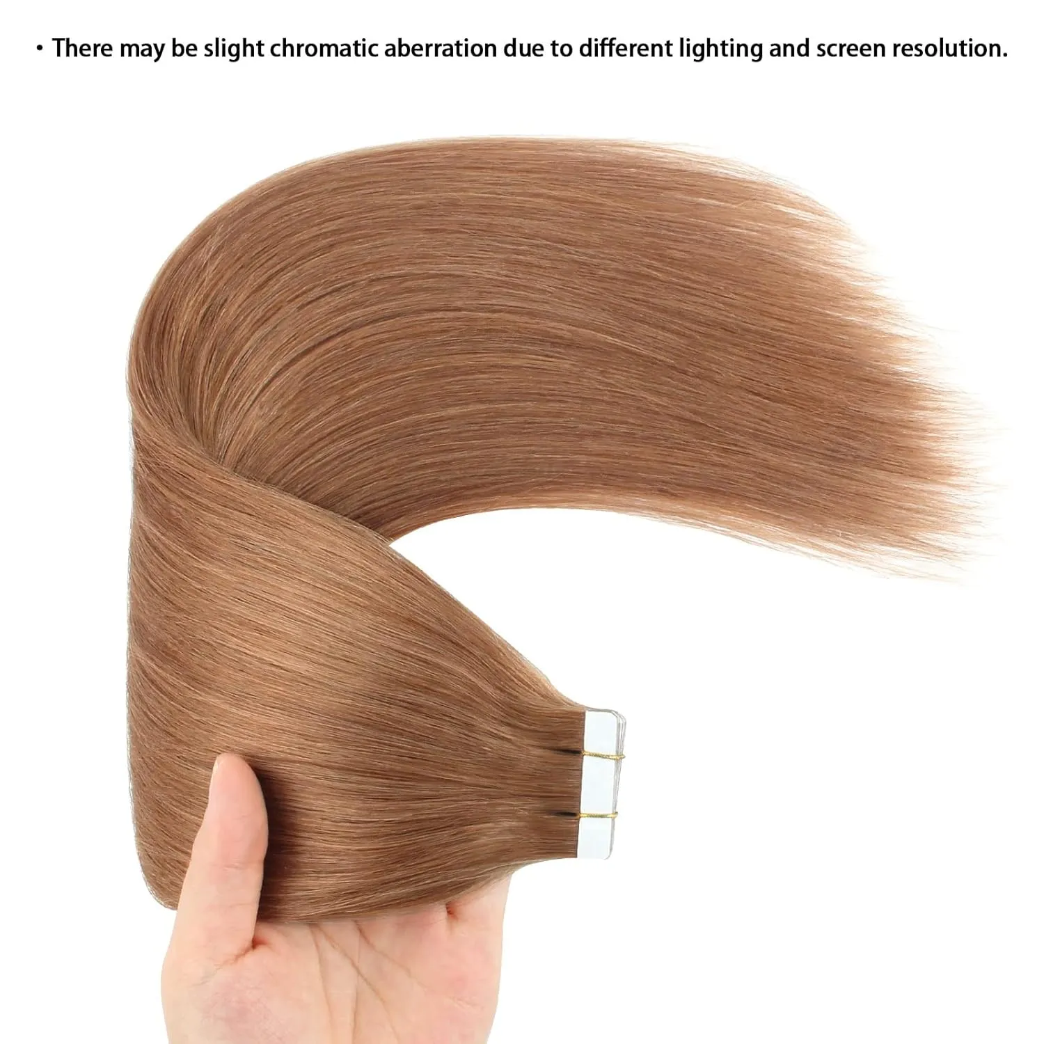ABH AMAZINGBEAUTY Tape in Hair Extensions Human Hair Semi-permanent Pre Taped Real Remy Human Tape in Human Hair 50g-20pcs Skin Weft Invisible Seamless Reusable Platinum Light Auburn Color 30 20 Inch