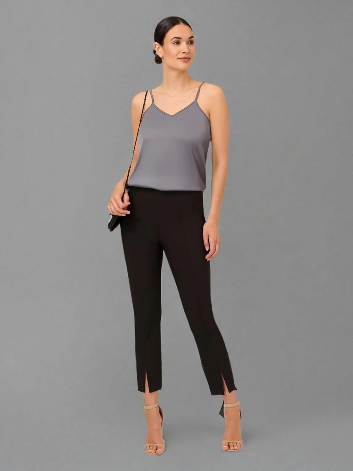 Adrianna Papell Women's Pull on Pant with Front Slit