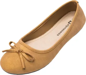 Alpine Swiss Polly Womens Bow Ballet Flats Round Toe Slip On Comfortable Shoes