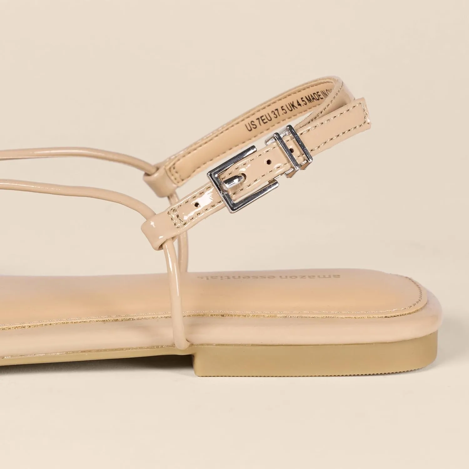 Amazon Essentials Women's Strappy Flat Sandals