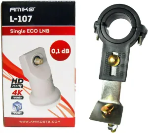 Amiko Single Output PLL Universal Linear Ku Satellite LNBF   Universal Single LNB Bracket