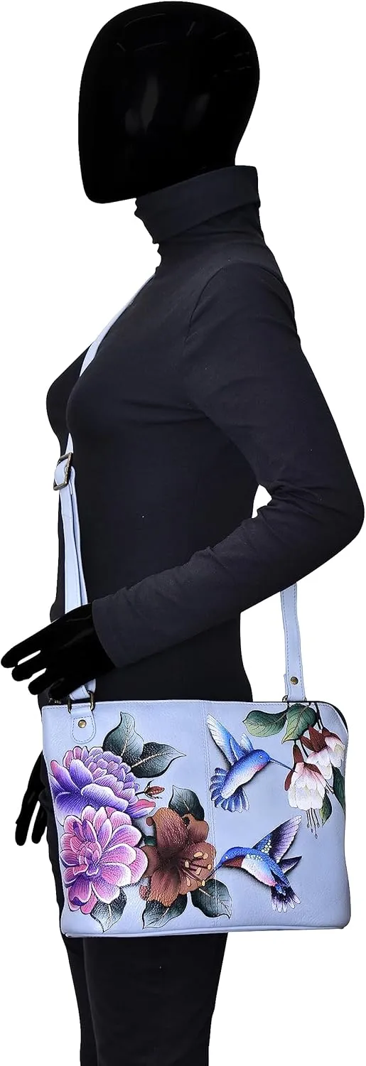 Anna by Anuschka Hand Painted Women’s Genuine Leather-Two-Sided Zip Travel Organizer