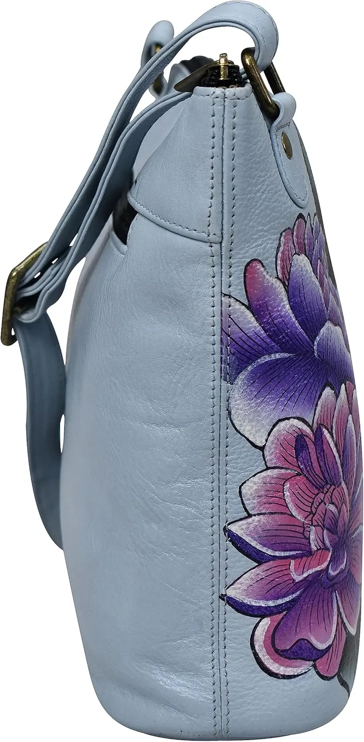 Anna by Anuschka Hand Painted Women’s Genuine Leather-Two-Sided Zip Travel Organizer