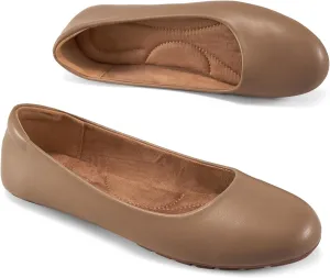 Aomigoct Flats for Women Ballets Shoes: Dress Slip Comfortable Work Flats for 2025 - Casual Ladies Wedding Walking Flat