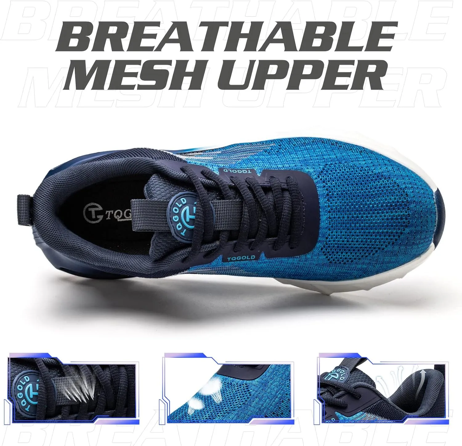 AONEGOLD Safety Shoes for Men Steel Toe Sneaker Work Shoes Lightweight Breathable Industrial Construction Puncture Proof Shoes