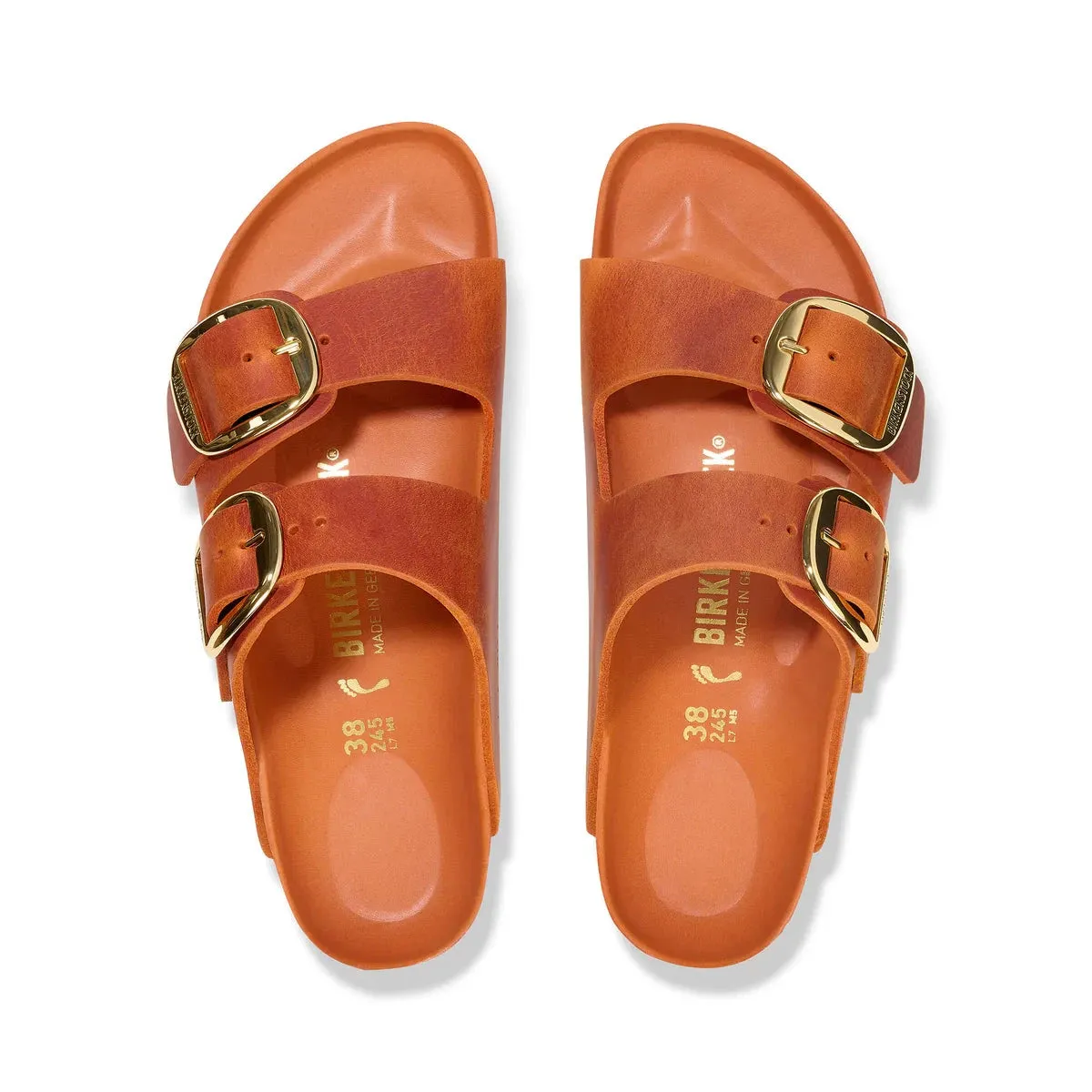 Arizona Big Buckle - Oiled Leather - Burnt Orange - Regular