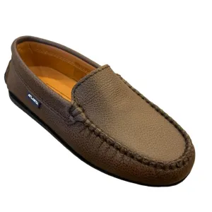 ATLANTA MOCASSIN UNISEX SLIP ON LOAFER BROWN