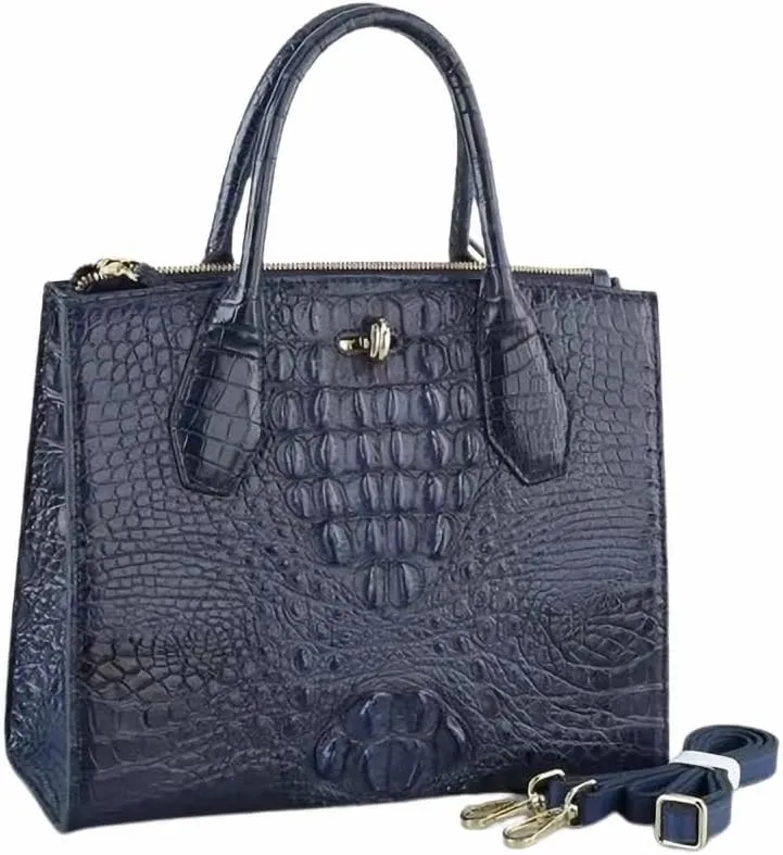 Authentic Real Alligator Leather Women's Handbag Genuine Exotic Crocodile Skin Lady Single Shoulder Bag Female Crossbody Bag