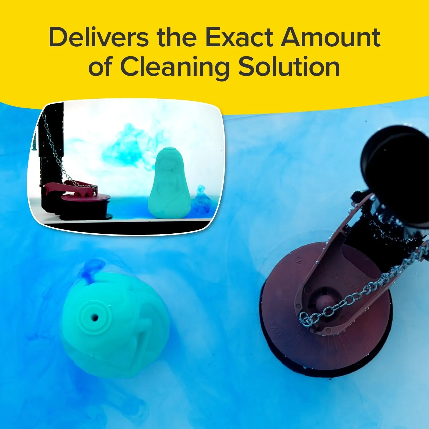 Automatic Toilet Bowl Cleaner, AS-SEEN-ON-TV, Cleans and Freshens with Every Flush, Ultra-Strength Concentrated Formula, Just Drop It in Your Tank, 4 Pack