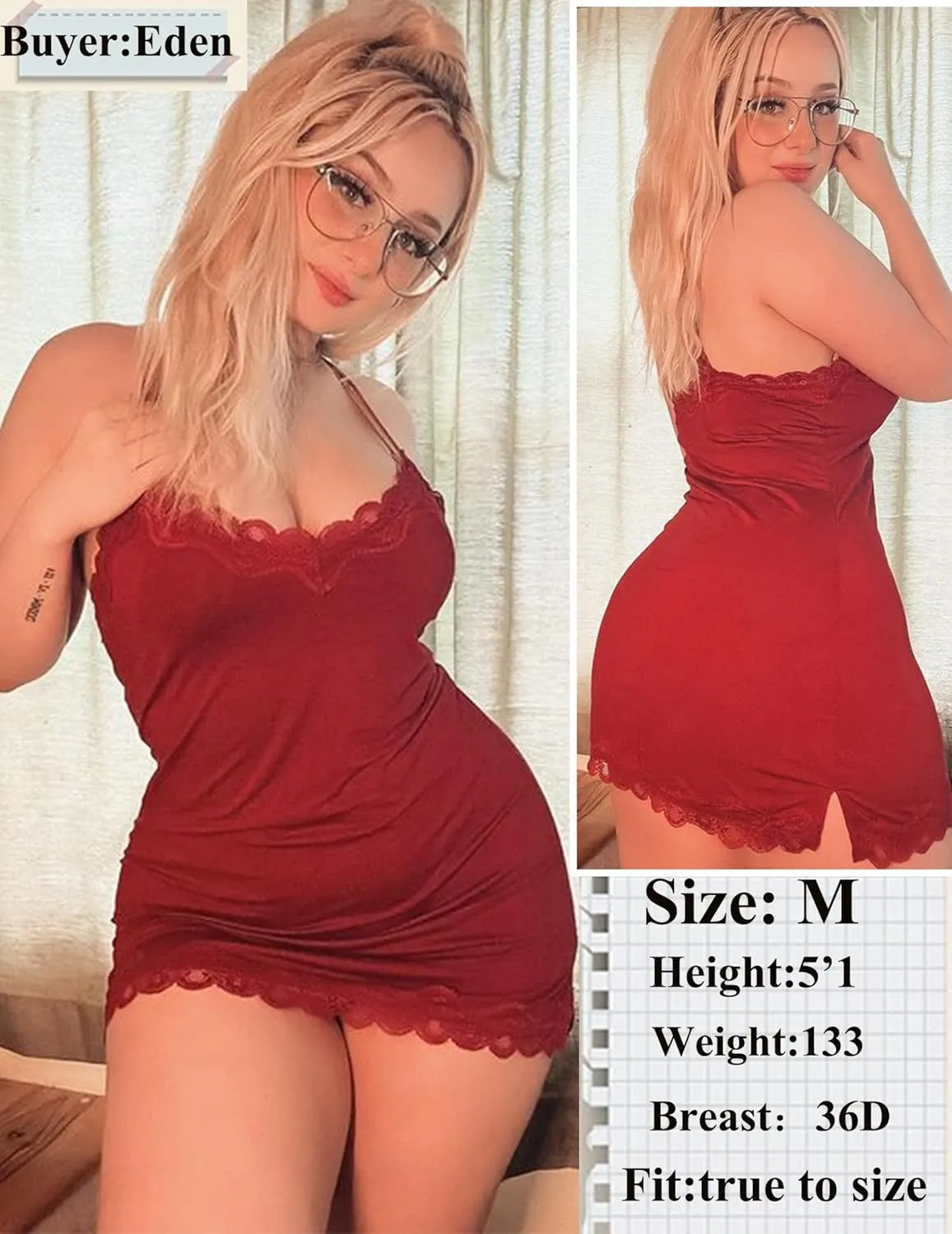 Avidlove Womens Nightgown Sexy Lace Sleepwear V Neck Full Slip Chemise Lingerie Cotton Night Gowns Babydoll Sleepshirt