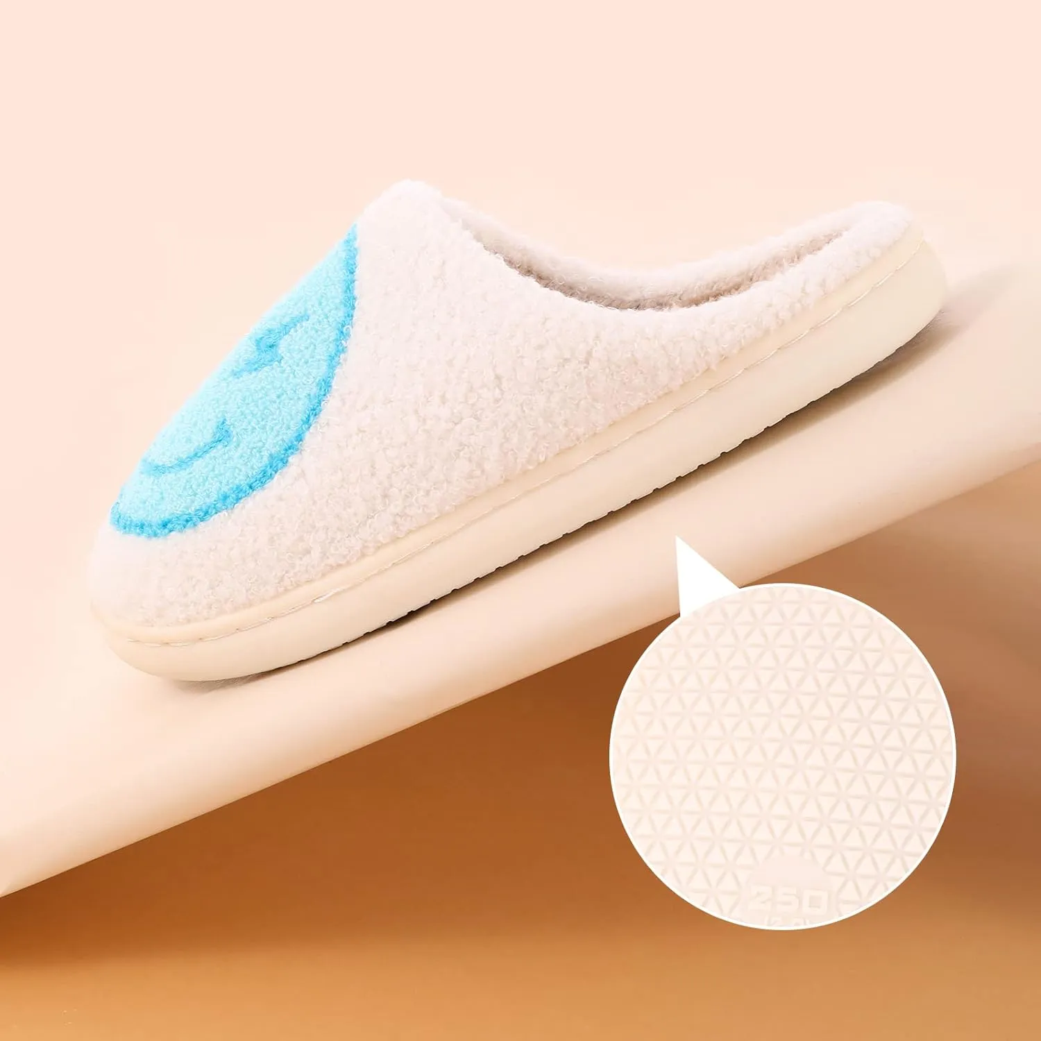 Bad Cute Bunny Slippers for Women Men Soft Fuzzy Slippers Warm Cozy Love Heart Slippers Plush Slip-On House Slippers