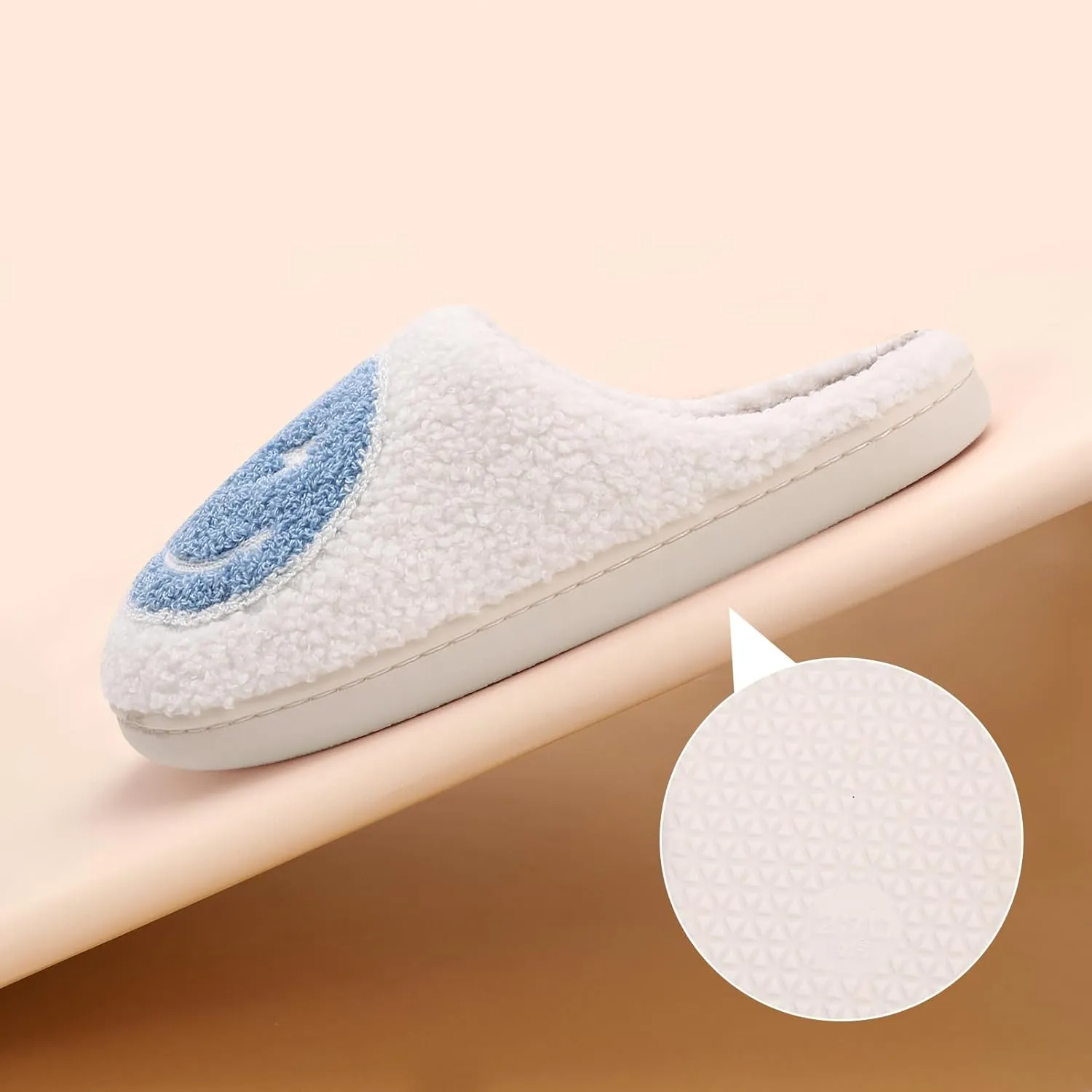 Bad Cute Bunny Slippers for Women Men Soft Fuzzy Slippers Warm Cozy Love Heart Slippers Plush Slip-On House Slippers