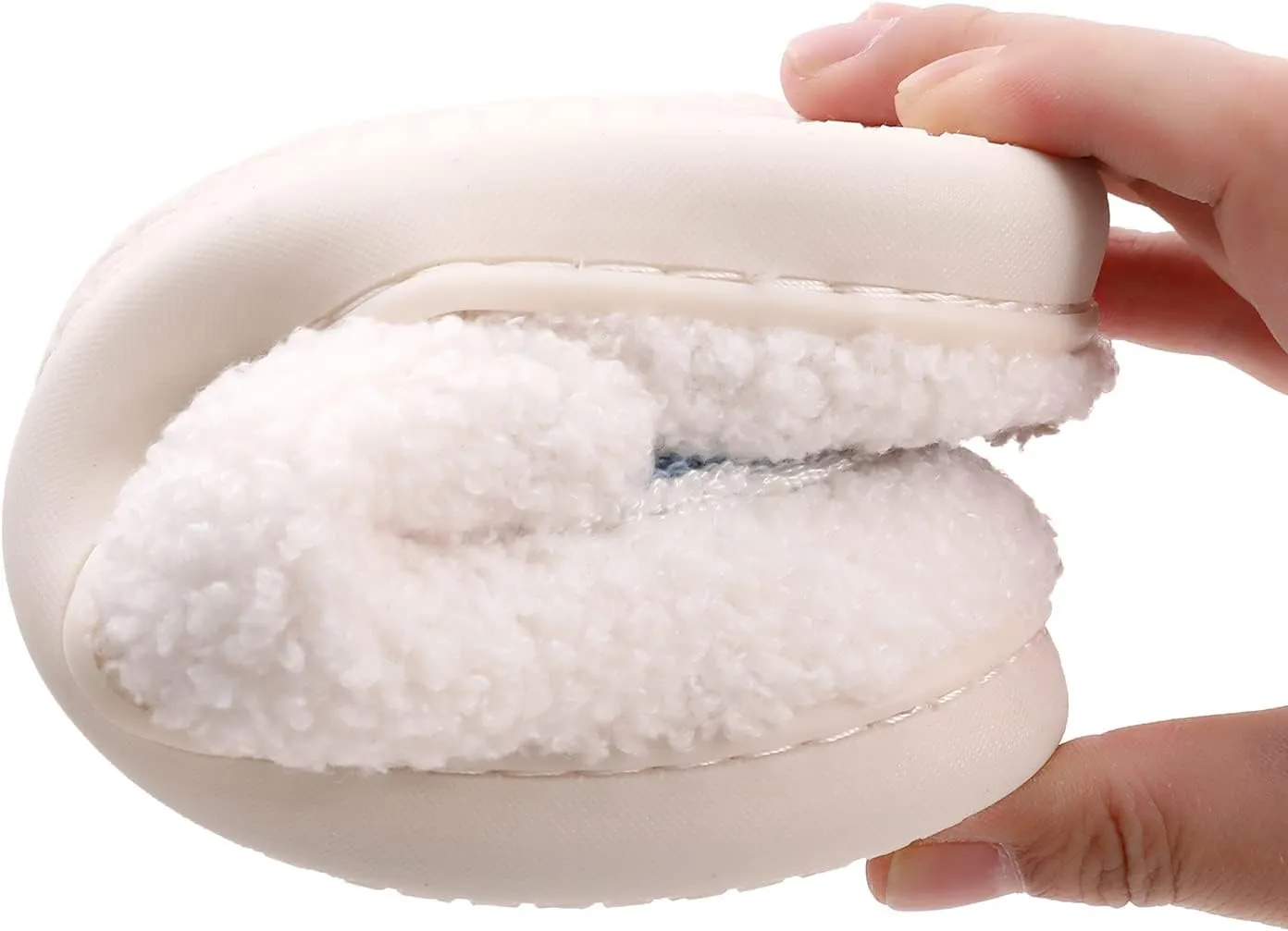 Bad Cute Bunny Slippers for Women Men Soft Fuzzy Slippers Warm Cozy Love Heart Slippers Plush Slip-On House Slippers