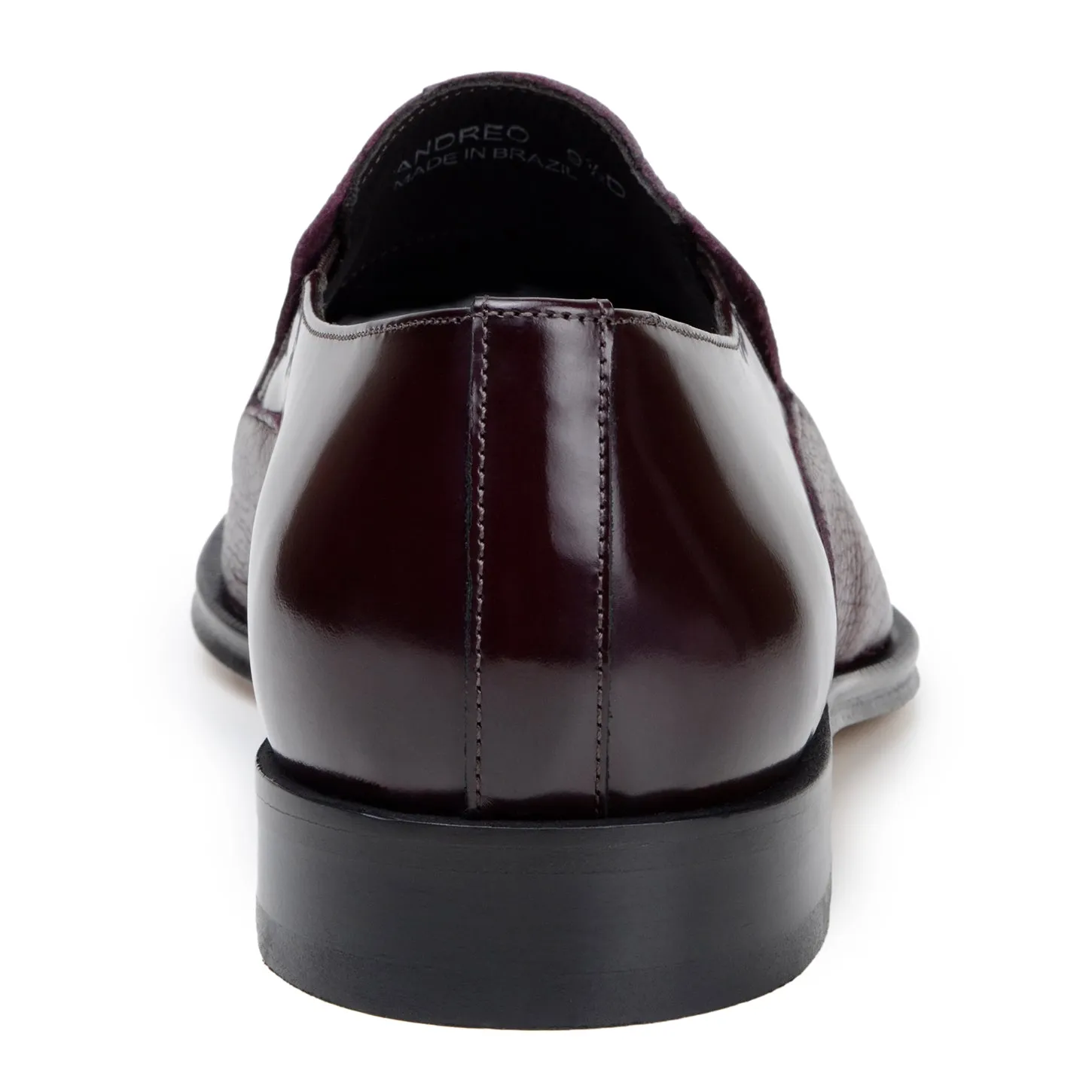 Belvedere Andreo in Burgundy Premium Italian Deerskin & Nappa Leather Slip-Ons