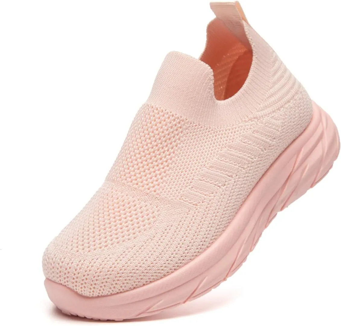 Bernal Girl/Boys Slip-On Sneakers Toddler/Little Kid/Big Kid Lightweight Fashion Breathable Tennis Walking Shoes Non Slip Runing Shoes