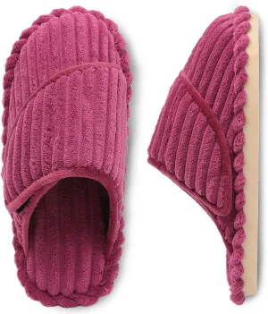 Besroad Womens Slippers Wide Diabetic Shoes Adjustable House Slippers Memory Foam Bedroom Shoes Arthritis Edema Indoor Outdoor