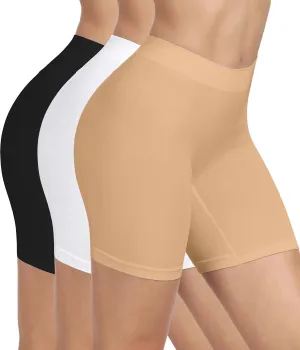 BESTENA Slip Shorts for Under Dresses Seamless Smooth Workout Yoga Bike Shorts for Women