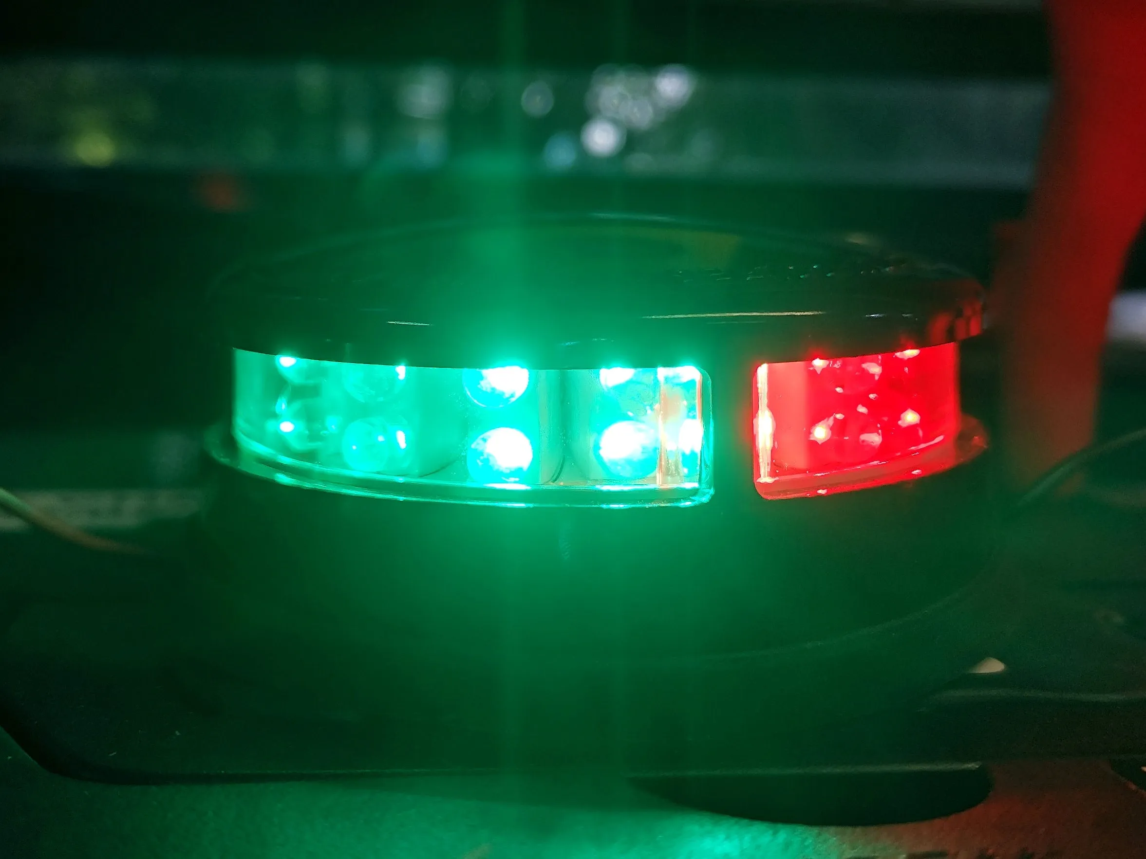 Bi Colour - Bow Navigation Light 12V  LED combination port & starboard