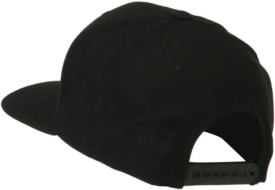 Big Diamond Embroidered Flat Bill Cap