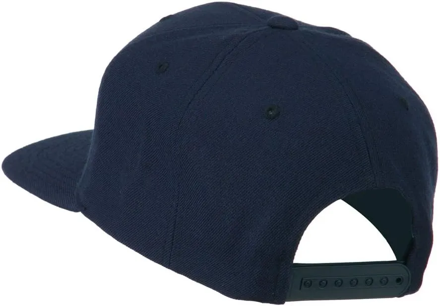 Big Diamond Embroidered Flat Bill Cap
