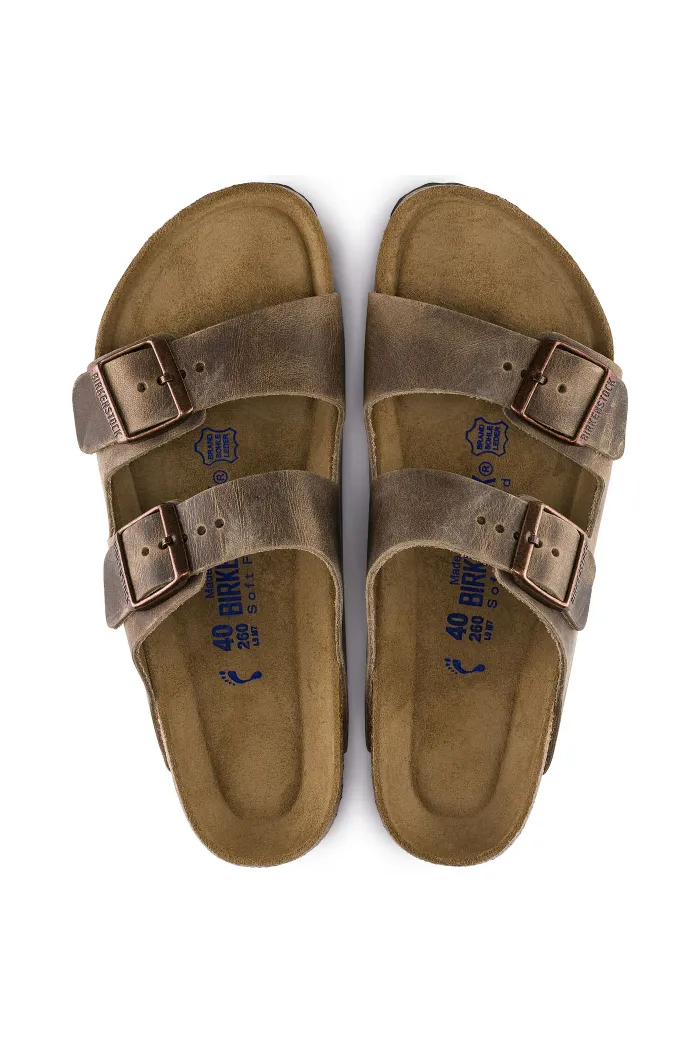 Birkenstock Arizona Soft Footbed Narrow Width in Tabacco Brown