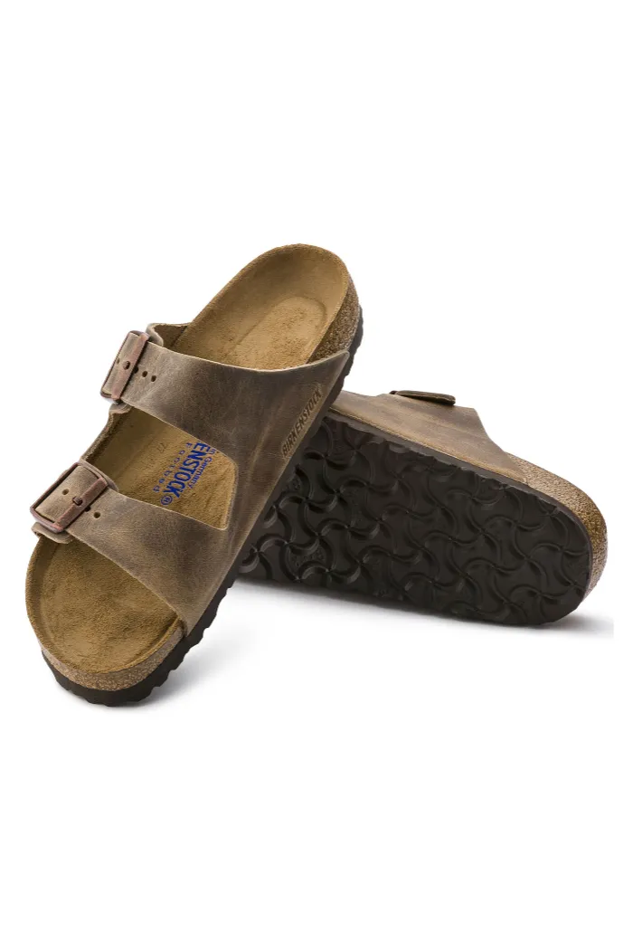 Birkenstock Arizona Soft Footbed Narrow Width in Tabacco Brown