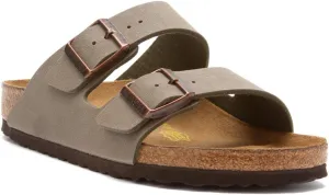Birkenstock Men's Suede Soft Footbed Arizona Sandal