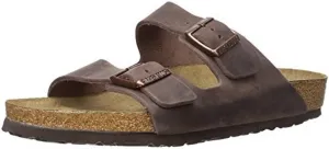 Birkenstock Unisex Arizona Soft Footbed Habana Oiled Leather Sandals - 38 N EU / 7-7.5 2A(N) US