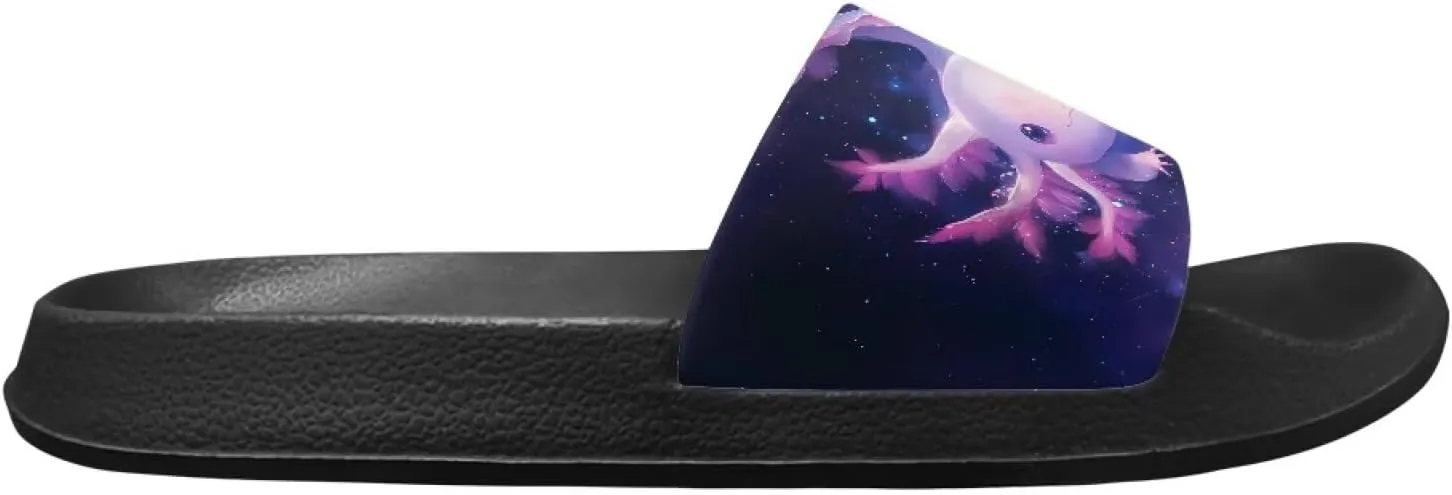 Biyejit Slippers for Women Men Open Toe Athletic Sandals Anti-Slip Sole Slide Sandals Flat Shoes for Indoor & Outdoor