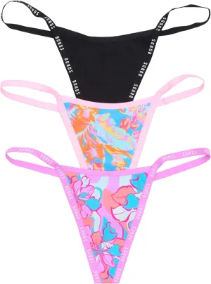 Bonds G Icons String Thong Underwear in Cotton-Rich Blend for Women, 3-Pack