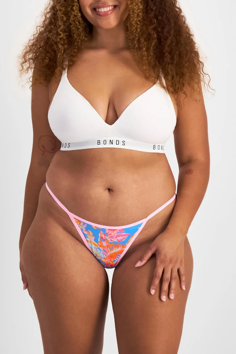 Bonds G Icons String Thong Underwear in Cotton-Rich Blend for Women, 3-Pack