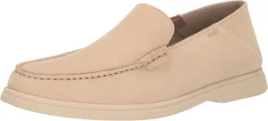 BOSS Men's Nubuck Leather Moccasin Loafer Driving Style