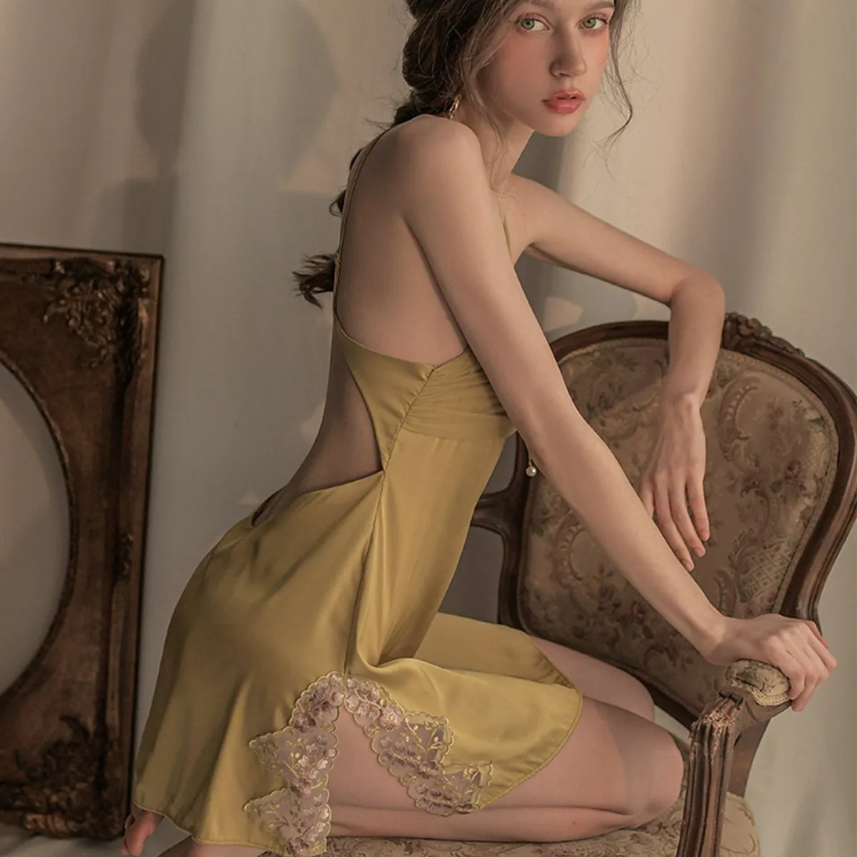 Brie satin slip