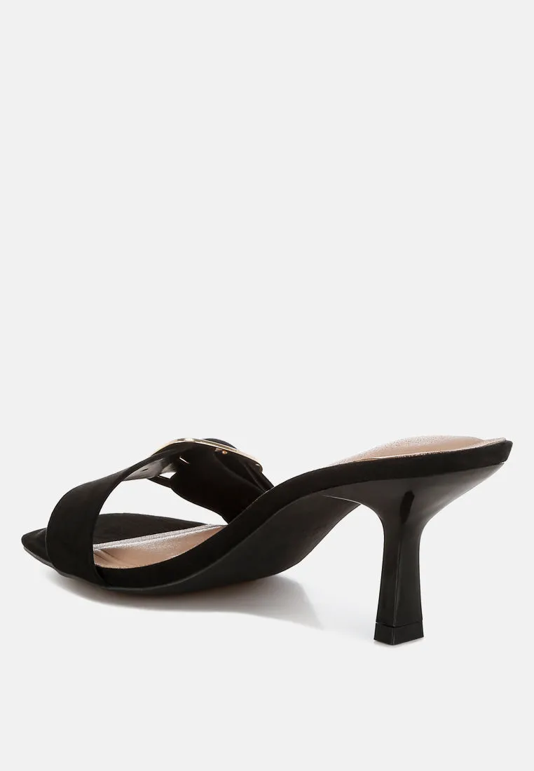 Buckle Strap Slip On Sandals By RUW