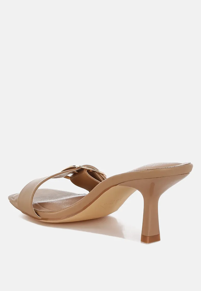 Buckle Strap Slip On Sandals By RUW
