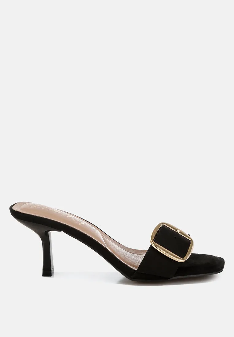 Buckle Strap Slip On Sandals By RUW