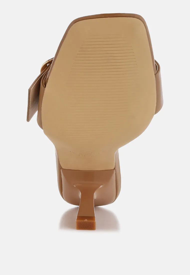 Buckle Strap Slip On Sandals By RUW