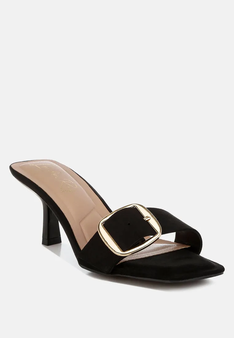 Buckle Strap Slip On Sandals By RUW